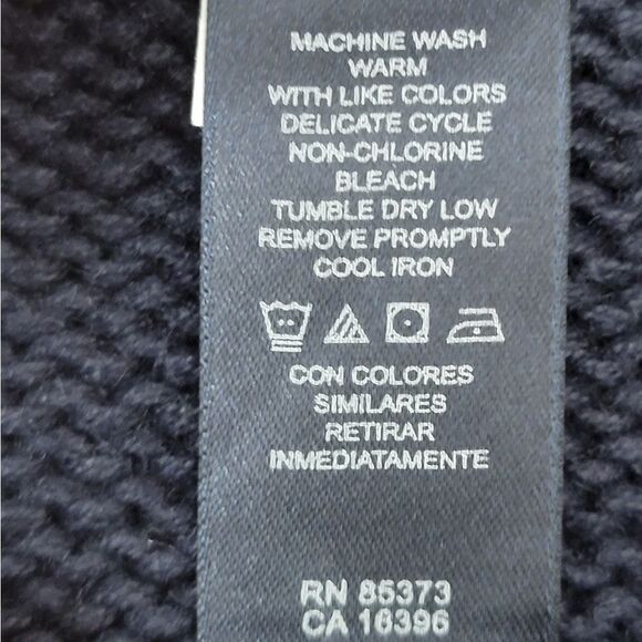 Crazy Horse Liz Claiborne Heavy Knit Coastal Sweater Full Front Zipper Size 2X - Picture 10 of 10